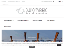Tablet Screenshot of diarioinviaggio.it